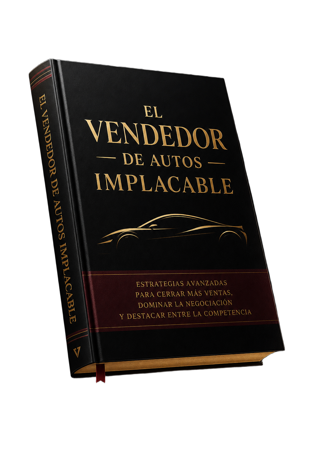 Mockup 3D del ebook El Vendedor de Autos Implacable